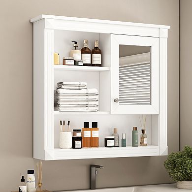 ELEMENT ACE 32-Inch Wall Mounted Mirror Medicine Cabinet with Adjustable Shelves