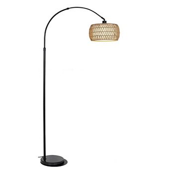 ELEMENT ACE Arched Floor Lamp - Adjustable Height & Dimmable LED for Living Room/Bedroom