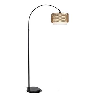 ELEMENT ACE Modern Arc Floor Lamp with Remote, Adjustable Height & Dimmable LED Light
