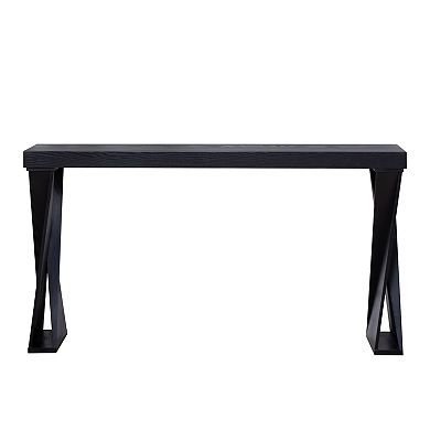 GOODSILO Sleek Narrow Console Table with Crossed Legs for Entryway and Living Room