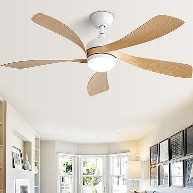 ELEMENT ACE 52 Inch Modern Ceiling Fan with Dimmable LED Light and Remote Control