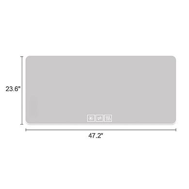 ELEMENT ACE 48x24 Inch LED Bathroom Mirror with Anti-Fog and Dimmable Lighting
