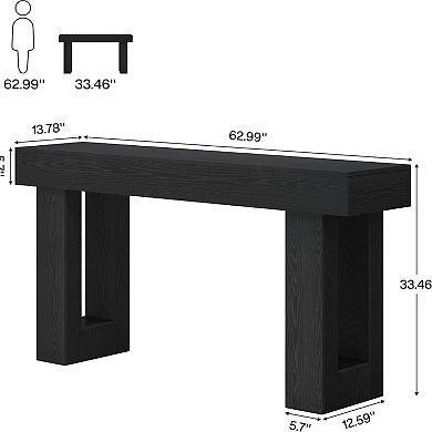 GOODSILO Modern Farmhouse Console Table for Entryway or Living Room Sofa Accent Furniture