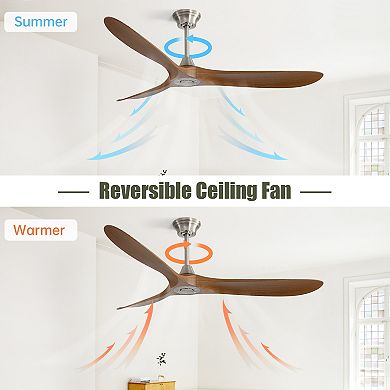 ELEMENT ACE 60-Inch Outdoor Smart Ceiling Fan with Reversible DC Motor and Remote Control