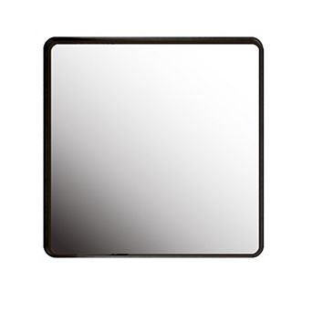 ELEMENT ACE Large Square Metal Framed Wall Mirror for Modern Bathroom and Living Room Decor