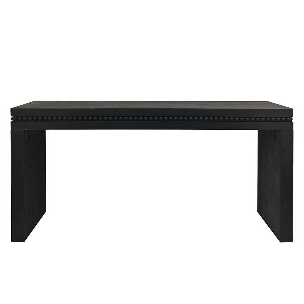 GOODSILO Modern Wood Console Table with Decorative Beaded Trim for ...