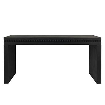 GOODSILO Modern Wood Console Table with Decorative Beaded Trim for Entryway and Living Room