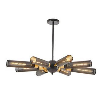 ELEMENT ACE Modern Industrial Starburst Chandelier with Adjustable Height