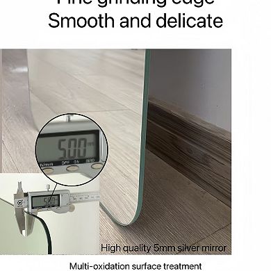 ELEMENT ACE 65 Inch Full Body Round Corner Wall Mirror with Explosion-Proof Safety Glass