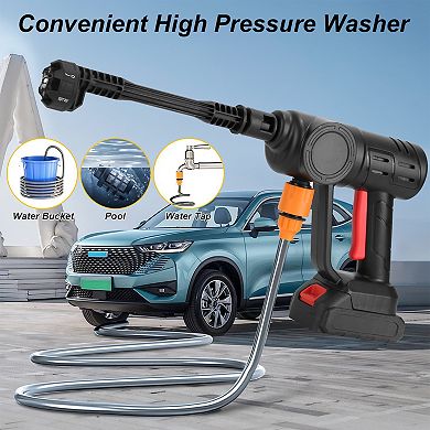 Cordless Electric Pressure Washer 1000PSI with 6-in-1 Nozzle