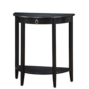 GOODSILO Modern Console Table with Drawer and Open Shelf Storage for Entryway or Living Room