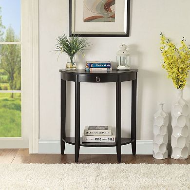 GOODSILO Modern Console Table with Drawer and Open Shelf Storage for Entryway or Living Room