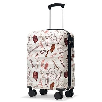 ELEMENT ACE Compact Carry-On Spinner Luggage with TSA Lock and Glossy Hardshell Design
