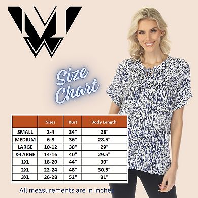 Plus Size Short Sleeve Printed Peplum Top