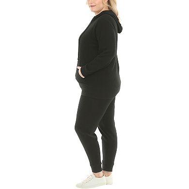 Plus Size Super Soft Two Piece Ribbed Set