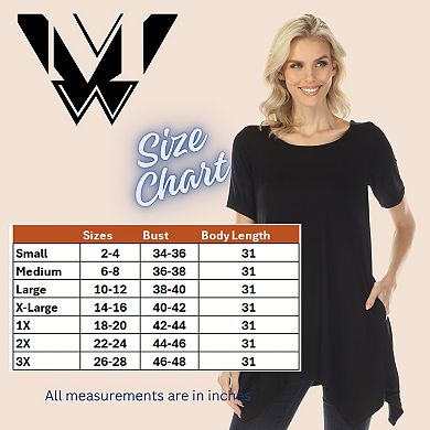 Women’s Short Sleeve Swing Tunic Top