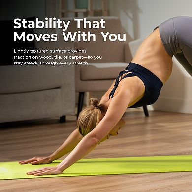 Sunny Health & Fitness High-Density 4mm Yoga Mat