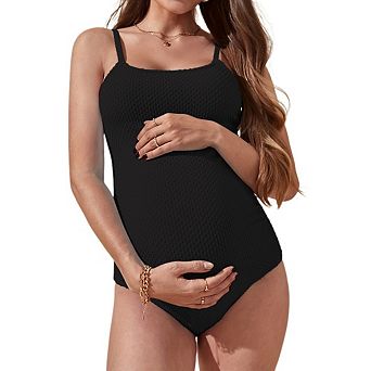 Women's Plus Size One Piece Maternity Swimsuit Elegant Summer Loose Pregnancy Bathing Suit Swimwear