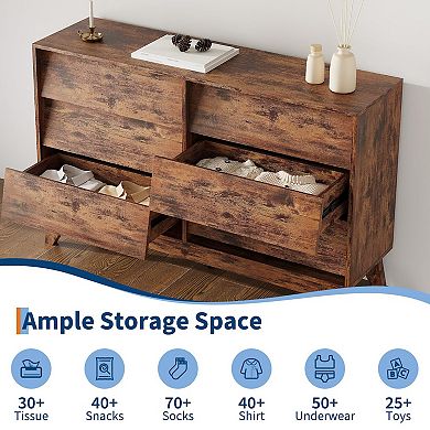 ANIXOL 9-Drawer Dresser with Power Outlet