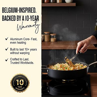 Alva Maestro 4.5 Qt Nonstick Stock Pot & 4 Qt Nonstick Saute Pan