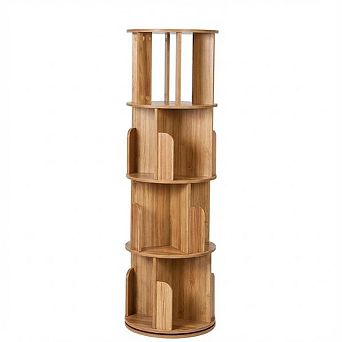 ANIXOL 4 tier 360° Rotating Bookshelf