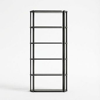 ANIXOL 6 tier Freestanding Bookshelf with Metal Frame
