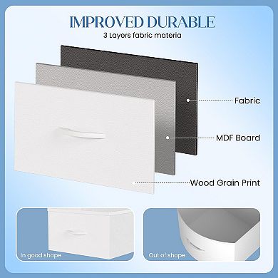 ANIXOL 18-Drawer Fabric Dresser Cabinet