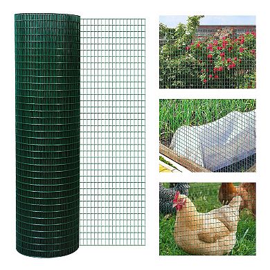 PawHut Coated Wire Mesh Fencing for Protecting Vegetables and Animals