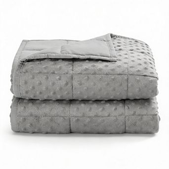 15lb Minky Dot Weighted Blanket 60x80 All-Season Washable