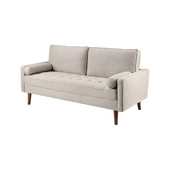 MODERN COUCH WITH BUTTON-TUFTED SEAT