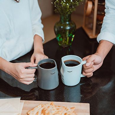 Kissing Mugs Set Romantic Wedding Gift for Couples,12 ounces