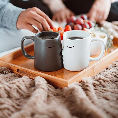 Kissing Mugs Set Romantic Wedding Gift for Couples,12 ounces