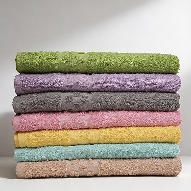 7 Pack Ultra Soft Cotton Bath Towels Plush Absorbent Gym Spa