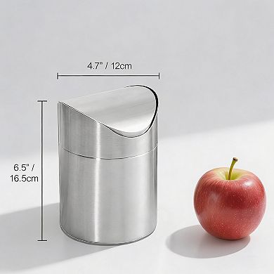 Stainless Swing-Top Mini Trash Can 1.5 L/0.40 Gal