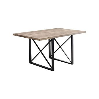 CONTEMPORARY TAUPE DINING TABLE