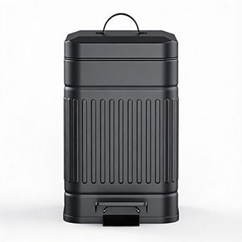 Retro Step Trash Can 5L/1.3 Gal Soft-Close Stainless Steel Odor-Proof