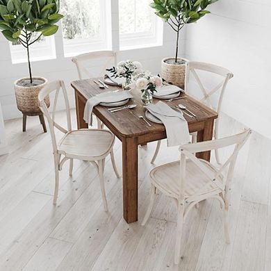 RUSTIC SOLID PINE FARM DINING TABLE
