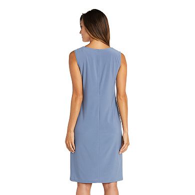 Women's R&M Richards 2-Piece Puff Print Power Mesh Jacket & Dress Set