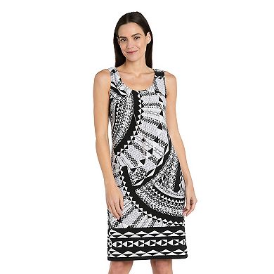 Women's R&M Richards 2-Piece Print Puff Jacket & Dress Set