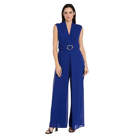 Женские комбинезоны R&M Women's R&M Richards Funnel Neck Envelope Front Jumpsuit