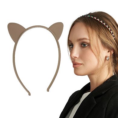 Cute Frosted Cat Headbands for Women 1 Pc