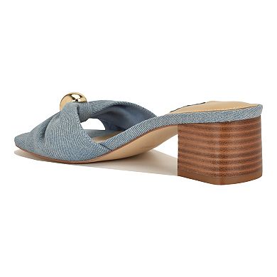 Nine West Gerry Women's Block Heel Slip-On Dress Sandals