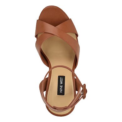 Nine West Weston Women's Open Toe Block Heel Dress Sandals