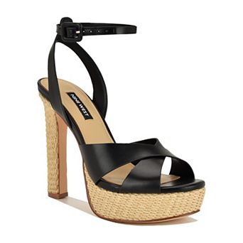 Nine West Weston Women's Open Toe Block Heel Dress Sandals