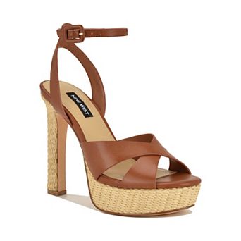 Nine West Weston Women's Open Toe Block Heel Dress Sandals