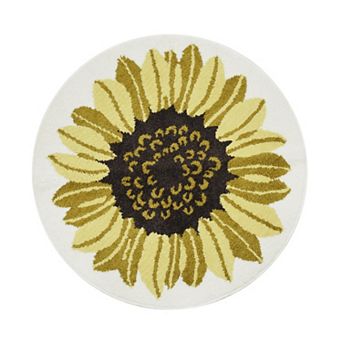 Celebrate Together™ Fall Round Sunflower Supersoft Rug