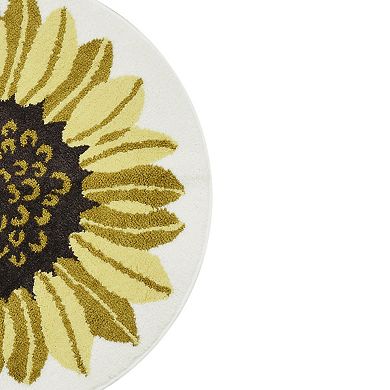 Celebrate Together™ Fall Round Sunflower Supersoft Rug