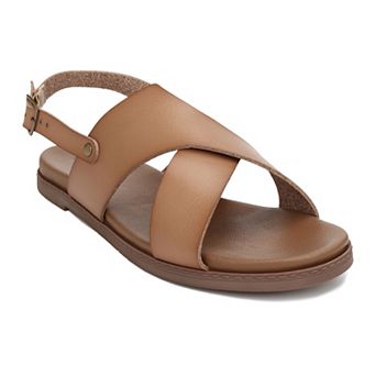 Yoki DOREEN-03 Women's Flat Criss Cross Backstrap Sandals