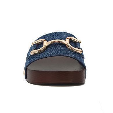 Yoki Melissa-15 Women's Wooden Slip-On Clog Sandals