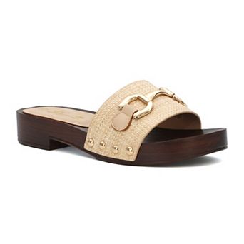 Yoki Melissa-15 Women's Wooden Slip-On Clog Sandals